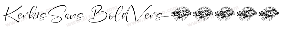 KerkisSans BoldVers字体转换